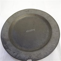 Antique Pewter Plate with Hallmarks