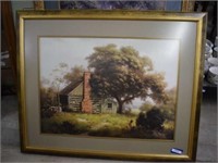 Windberg Framed Print of a House in the Woods