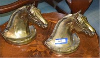 Pair of Vtg Horse Head "Gladys Brown" Bookends