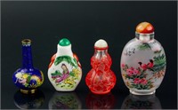 4 PC Assorted Chinese Snuff Bottle