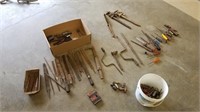 Box of Files - Screwdrivers - Rusty Tools