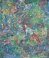 Marc Chagall 1887-1985 Russian Acrylic on Canvas
