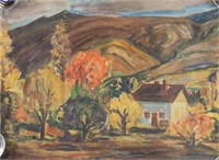 Chaim Soutine 1893-1943 Russian Gouache on Canvas