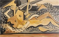 Georges Braque 1882-1963 French Acrylic on Board
