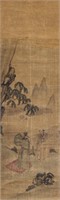 16-18 Century Chinese/Japanese Watercolour Silk