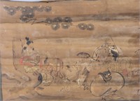 16-18 Century Chinese/Japanese Watercolour Scroll