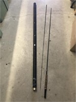 Fishing Rod In Metal Tube (no Lid)