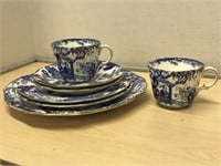 2 Royal Crown Derby Cups, Saucers,
