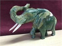 African Kenian Jade Elephant Pre-world War Il