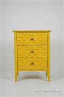 Yellow painted nightstand