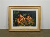 Print on Canvas of two women in forest