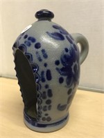 Blue/gray Pottery Tea-light Holder