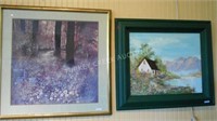 LOT OF 2 VARIOUS FRAMED ITEMS INCL.