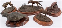 Art - Lot of 5 Bronze Animal Sculptures Dixon