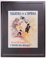 THEATRE DE L'OPERA MASQUE BALL French Opera Print