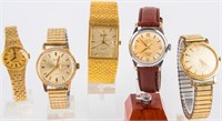 Jewelry Lot of 5 Vintage Wrist Watches