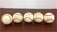 Selection of hand signed American and national