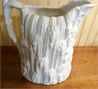 HANDLED PARIAN FANCY EMBOSSED PITCHER