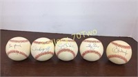 Selection of hand signed official American and