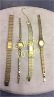 Selection of goldtone vintage watches – brands