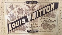 Antique Louis Vuitton trunk. Serial number 110068
