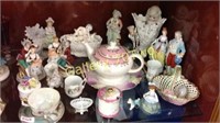 Large selection of Victorian porcelain figures,