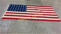Old 48 star United States flag approximately 7.5