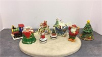 Selection of Christmas themed trinket boxes –