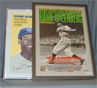 Hank Greenberg & Ernie Banks Poster Lot