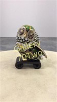 Cloisonné owl approximately 4" tall-comes with
