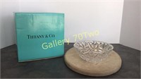 Tiffany & Co. Rock crystal bowl approximately 6