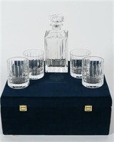 Fabergé, Crystal Pavilion Decanter & Glass Set
