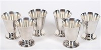 Set of Six S. Kirk & Son Sterling Silver Cups