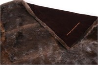 Adirondack, Beaver Fur Throw Blanket