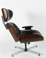 Plycraft, Eames-style Black Lounge Chair