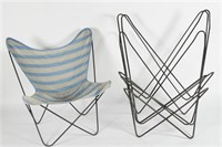 Set of Four Hardoy for Knoll Butterfly Chairs