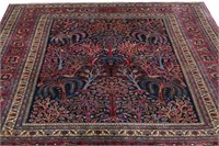 Early 20th C. Persian Mashad Directional Rug