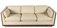 Style of Milo Baughman Floating Case Sofa
