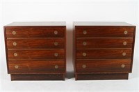Pair of Dyrlund-Smith Modern Rosewood Dressers