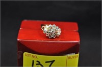 3CT WHITE SAPPHIRE BAGUETTE RING
