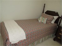 Twin bed and contents