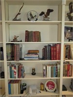 Assortment of books, eagles, and other