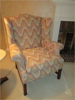 Wing back style chair
