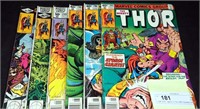 Approx 12 Thor 1980's Assorted Comic Books Lot