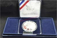 BEN FRANKLIN PROOF SILVER DOLLAR W BOX PAPERS