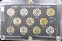 UNCIRCULATED WAR NICKLE SET   SOME NICE COLOR