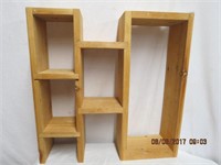 Home made pine display rack 22.25 X 5.75 X 22.25"H