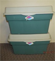 2 rubbermaid 114L totes