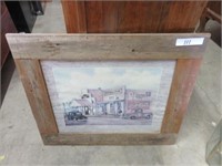FRAMED COCO COLA OLD GENERAL STORE PICTURE