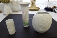 2 Rosenthal (1 Signed) & 1 Kaiser Vases